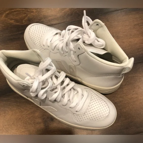 VEJA  V-15 High-Top Lace-Up Sneakers - - Picture 5 of 16